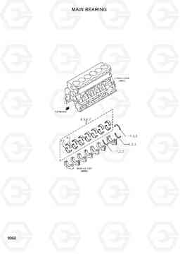 9060 MAIN BEARING 35DS/40DS/45DS-7, Hyundai