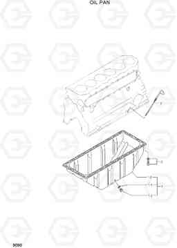 9090 OIL PAN 35DS/40DS/45DS-7, Hyundai