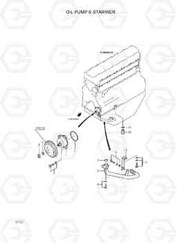 9150 OIL PUMP & STRAINER 35DS/40DS/45DS-7, Hyundai