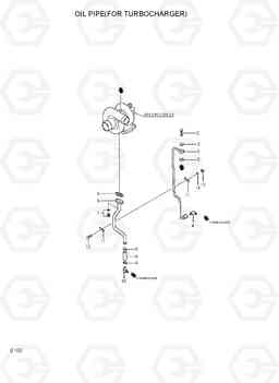 9160 OIL PIPE(FOR TURBOCHARGER) 35DS/40DS/45DS-7, Hyundai