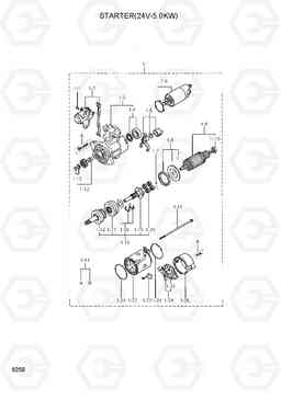 9250 STARTER(24V-5.0KW) 35DS/40DS/45DS-7, Hyundai