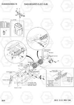 2035 DASHBOARD ELEC SUB 35/40/45DS/50DA-7E, Hyundai