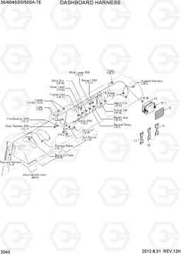 2040 DASHBOARD HARNESS 35/40/45DS/50DA-7E, Hyundai