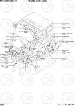 2050 FRAME HARNESS 35/40/45DS/50DA-7E, Hyundai