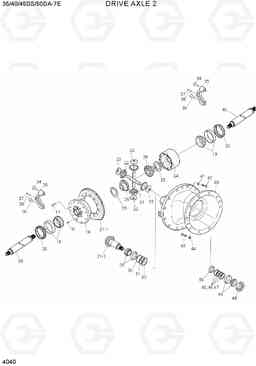 4040 DRIVE AXLE 2 35/40/45DS/50DA-7E, Hyundai
