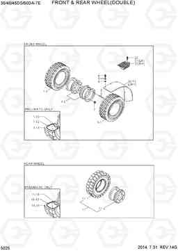 5025 FRONT & REAR WHEEL(DOUBLE) 35/40/45DS/50DA-7E, Hyundai