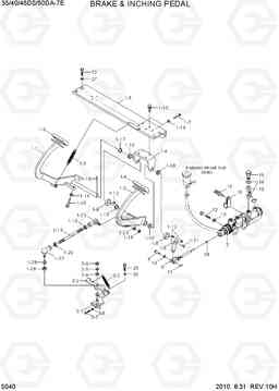 5040 BRAKE & INCHING PEDAL 35/40/45DS/50DA-7E, Hyundai