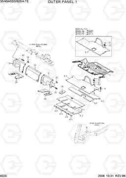 6020 OUTER PANEL 1 35/40/45DS/50DA-7E, Hyundai