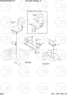 6030 OUTER PANEL 2 35/40/45DS/50DA-7E, Hyundai