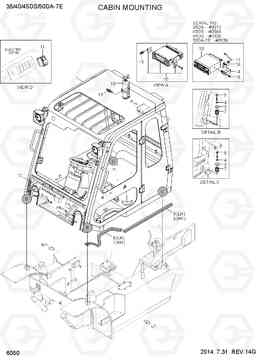 6050 CABIN MOUNTING 35/40/45DS/50DA-7E, Hyundai