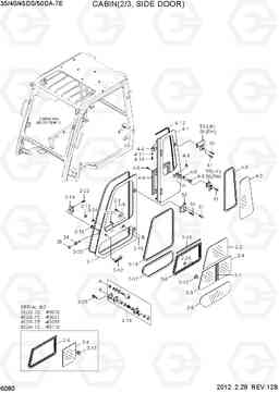 6080 CABIN(2/3, SIDE DOOR) 35/40/45DS/50DA-7E, Hyundai