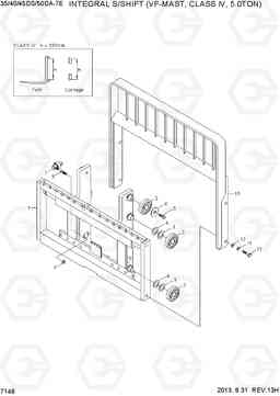 7148 INTEGRAL S/SHIFT(VF,C-IV,HOOK,5.0TON) 35/40/45DS/50DA-7E, Hyundai