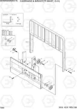 7250 CARR & B/REST (TF-MAST,C-III) 35/40/45DS/50DA-7E, Hyundai