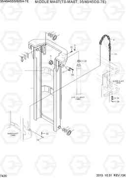 7420 MIDDLE MAST (TS-MAST,35/40/45DS-7E) 35/40/45DS/50DA-7E, Hyundai