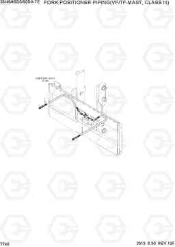 7740 FORK POSI PIPING(VF/TF-MAST,CLASSIII) 35/40/45DS/50DA-7E, Hyundai