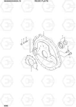 9060 REAR PLATE 35/40/45DS/50DA-7E, Hyundai