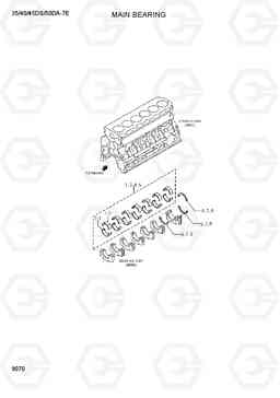 9070 MAIN BEARING 35/40/45DS/50DA-7E, Hyundai