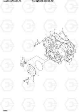 9080 TIMING GEAR CASE 35/40/45DS/50DA-7E, Hyundai