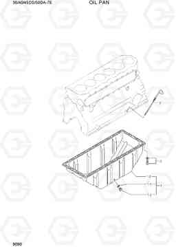 9090 OIL PAN 35/40/45DS/50DA-7E, Hyundai