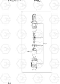 9210 NOZZLE 35/40/45DS/50DA-7E, Hyundai