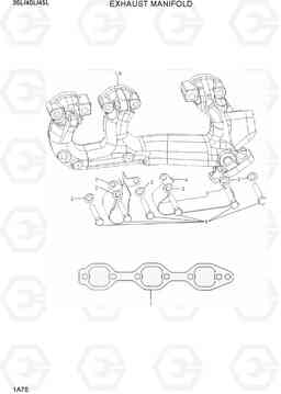 1A70 EXHAUST MANIFOLD 35/40/45L-7, Hyundai