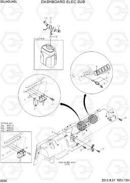 2035 DASHBOARD ELEC SUB 35/40/45L-7, Hyundai