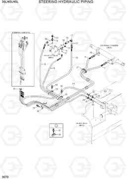 3070 STEERING HYDRAULIC PIPING 35/40/45L-7, Hyundai