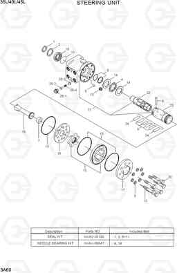 3A60 STEERING UNIT 35/40/45L-7, Hyundai