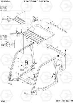 6042 HEAD GUARD SUB ASSY 35/40/45L-7, Hyundai