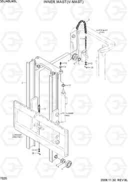 7020 INNER MAST(V-MAST) 35/40/45L-7, Hyundai