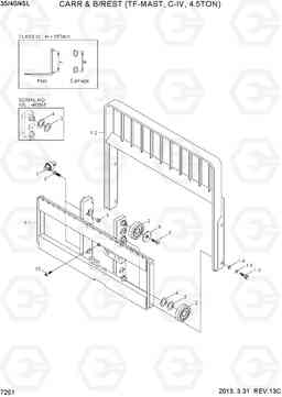 7251 CARR & B/REST (TF-MAST, C-IV, 4.5TON) 35/40/45L-7, Hyundai