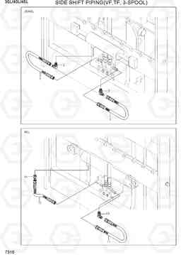 7310 SIDE SHIFT PIPING (VF, TF-MAST, 3-SPOOL) 35/40/45L-7, Hyundai