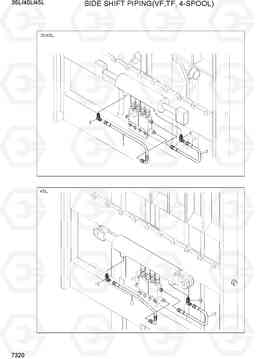 7320 SIDE SHIFT PIPING (VF, TF-MAST, 4-SPOOL) 35/40/45L-7, Hyundai