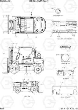 8010 DECAL (KOREAN) 35/40/45L-7, Hyundai