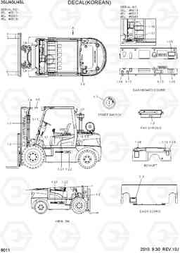 8011 DECAL (KOREAN) 35/40/45L-7, Hyundai