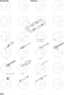 8030 TOOLS 35/40/45L-7, Hyundai