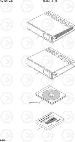 8040 MANUALS 35/40/45L-7, Hyundai