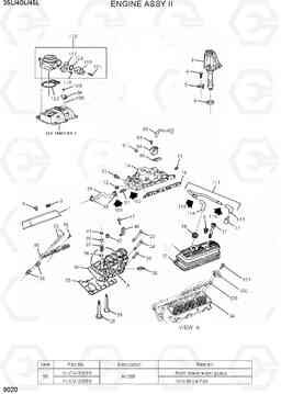 9020 ENGINE ASSY II 35/40/45L-7, Hyundai