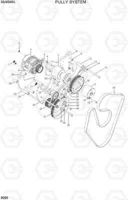 9060 PULLY SYSTEM 35/40/45L-7, Hyundai