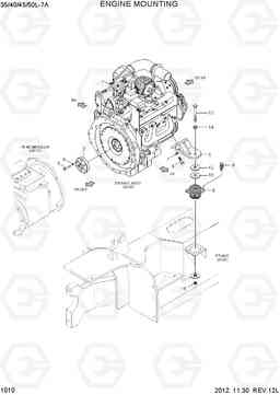 1010 ENGINE MOUNTING 35/40/45/50L-7A, Hyundai