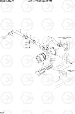 1020 AIR INTAKE SYSTEM 35/40/45/50L-7A, Hyundai