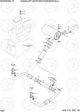 1030 EXHAUST SYSTEM(HORIZONTAL) 35/40/45/50L-7A, Hyundai