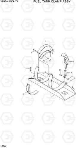 1060 CLAMP ASSY 35/40/45/50L-7A, Hyundai