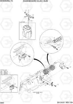 2050 DASHBOARD ELEC SUB 35/40/45/50L-7A, Hyundai