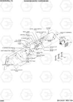 2060 DASHBOARD HARNESS 35/40/45/50L-7A, Hyundai