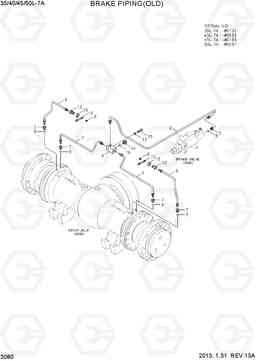 3080 BRAKE PIPING(OLD) 35/40/45/50L-7A, Hyundai