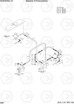 3081 BRAKE PIPING(NEW) 35/40/45/50L-7A, Hyundai