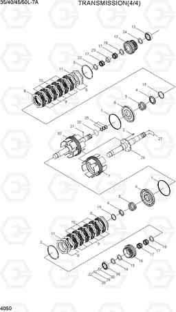 4050 TRANSMISSION (4/4) 35/40/45/50L-7A, Hyundai