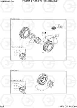 5025 FRONT & REAR WHEEL(DOUBLE) 35/40/45/50L-7A, Hyundai