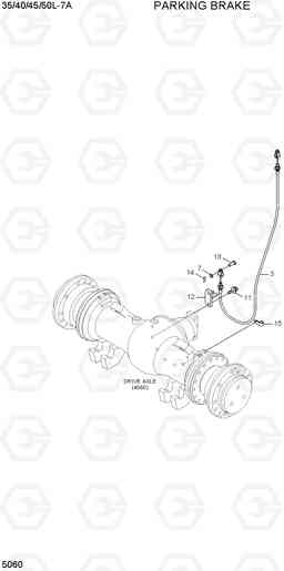 5060 PARKING BRAKE 35/40/45/50L-7A, Hyundai